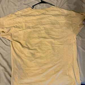 Beige ocean wave shirt.    Size: L.  Shirt made by Bowery supply co.